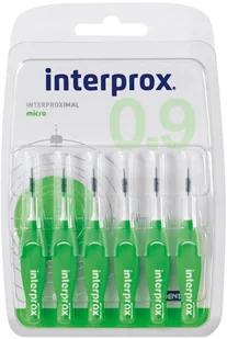 Vitis VITIS Interprox Plus - Szczoteczki międzyzębowe Micro 0,9mm zielone 6 szt. 9900002676 - Szczoteczki międzyzębowe - miniaturka - grafika 2