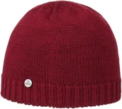 Czapki damskie - Merino Czapka Beanie Classic by Lierys, czerwony, One Size - miniaturka - grafika 1