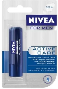 NIVEA POMADKA DO UST MEN ACTIVE CARE NAWILŻAJĄCA 24H - Szminki - miniaturka - grafika 3