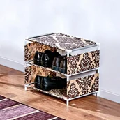 Szafki na buty - REGAŁ PÓŁKA NA BUTY DROBIAZGI MAŁA SKŁADANA - miniaturka - grafika 1