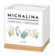 Donice - Blumfeldt Murrano Personalizowana kwadratowa z napisem dla niej ogrodnika na PDC2-010 - miniaturka - grafika 1