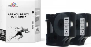 DYMO RHINO tb print TB Print Taśma TBTD-45013 do Czarny na Białym 12x7mm 2szt TBTD-45013 - Dodatki do drukarek i skanerów - miniaturka - grafika 2