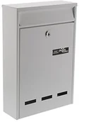 Skrzynki na listy - Burg Wächter Burg-Wächter skrzynka na listy, Split, A5 składowanych formacie, ocynkowana stal, biały POCKET 5871 W - miniaturka - grafika 1