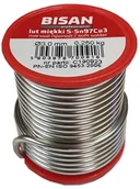 Akcesoria hydrauliczne - BISAN Lut, Cyna Do Lutowania Inst.miedzianej 250GR 3,0mm - miniaturka - grafika 1