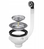 Syfony - Sitko Chrom Do Zlewu Z Przelewem 1S115CHzPo - miniaturka - grafika 1