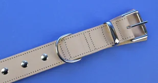 WIREX (PL) Solidna Obroża Dla Psa Jucht Ćwieki Skóra Naturalna 40 mm / 76 cm WIREX (PL) - Obroże dla psów - miniaturka - grafika 3