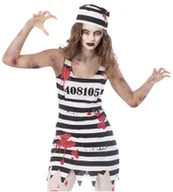 Stroje karnawałowe - Amscan Strój dla dorosłych "Kobieta Więzień Zombie", rozm. L 9902670 - miniaturka - grafika 1