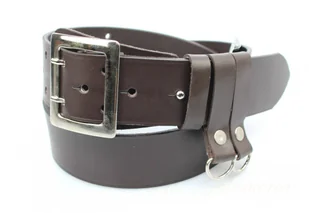 Complex Pasek Męski Skórzany Oficer Skóra Licowa Czekoladowy - Paski - miniaturka - grafika 6