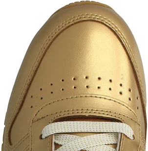 Reebok CL Leather Metallic BS8944 złoty - Buty sportowe damskie - miniaturka - grafika 4