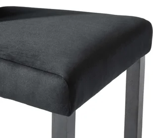 vidaXL Krzesła do jadalni, 2 szt., aksamitne, czarne - Krzesła - miniaturka - grafika 8