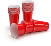 Inne gry towarzyskie - BeerCup BeerCup Nadal Classics, klasyczne czerwone kubki imprezowe, 16 oz, 473ml, kubki, wielokrotnego użytku, solidne 106 - miniaturka - grafika 1