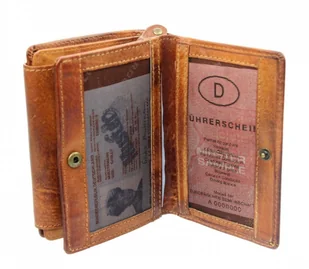 Jennifer Jones Portfel Damski Skórzany Skóra Licowa 13 cm Z Suwakiem Na Zewnątrz 5627 - Portfele - miniaturka - grafika 3