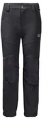 Spodnie narciarskie - Jack Wolfskin dziecięca Rascal zima Pants Kids oddychająca wiatro-i wodoodporna spodnie Softshell, czarny, 104 1604192-6000104 - miniaturka - grafika 1