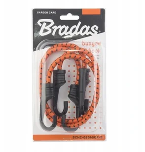 BRADAS Zestaw 2 x guma elastyczna z metalowym hakiem PVC 0,8x80cm 5419 BCH2-08080OR-B - Pozostałe akcesoria do uprawy roślin - miniaturka - grafika 2