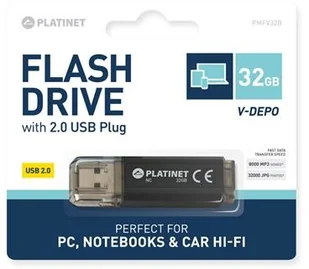 Platinet V-Depo 32GB czarny (PMFV32B) - Pendrive - miniaturka - grafika 2
