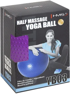 HMS Piłka gimnastyczna YB03 Fioletowy YB03 YB03 - Piłki do ćwiczeń - miniaturka - grafika 5