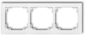 Klawisze i ramki - Karlik Ramka potrójna uniwersalna DEKO SOFT DRSO-3 biały DRSO-3 - miniaturka - grafika 1