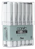 Kredki, ołówki, pastele i pisaki - Copic copic cz20075152 Classic NG marker zestaw 12 szt. N0, N1, N2, N3, N4, N5, N6, N7, N8, N9, N10, 110, szary CNG12 - miniaturka - grafika 1