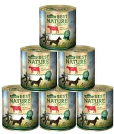 Mokra karma dla psów - Dehner Best Nature karma dla doroslych psow o smaku wolowiny z ryzem w oleju - 6 x 800 g (4.8 kg) - miniaturka - grafika 1