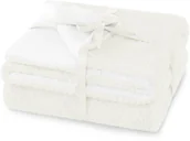 Koce - Amelia Home Koc 220x240 Shleepy gruby dwustronny kremowy AH/SHLE/CRE/220 - miniaturka - grafika 1