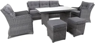 HOME &amp; GARDEN HOME&GARDEN Meble ogrodowe technorattanowe California Grey / Grey 631513 - Meble ogrodowe - miniaturka - grafika 16