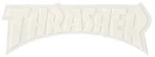 Dodatki do ubrań - THRASHER naklejka THRASHER LOGO DIE CUT STICKER White - miniaturka - grafika 1