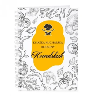 Murrano Przepiśnik kołonotatnik na przepisy z nadrukiem dla pary na ślub ro KZ-COOK-023 - Notesy i bloczki - miniaturka - grafika 2
