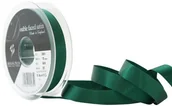 Pasmanteria - Berisfords berisfords podwójne Wi poliester satyna, bransoletka, 15 MM, zielony las 3501-FR-15 - miniaturka - grafika 1