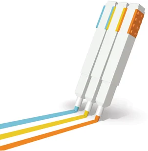 LEGO Zestaw 3 kolorowych zakreślaczy - Przybory szkolne - miniaturka - grafika 5