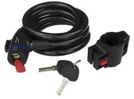 Akcesoria rowerowe - Vivo Zamknięcie Vivo LQ-323 12 x 1800 mm na klucz transparentne czarne z uchwytem 344036 - miniaturka - grafika 1