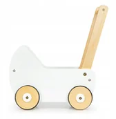 Chodziki - Drewniany Wózek Dla Lalek Pchacz Chodzik Jeździk - miniaturka - grafika 1