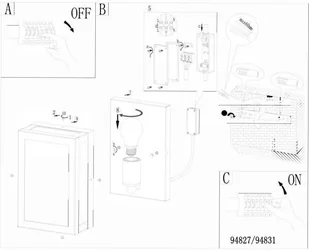Eglo ALAMONTE 94827 kinkiet 1x60W E27 - Lampy ogrodowe - miniaturka - grafika 5