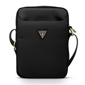 Torebki damskie - Guess Torba GUTB10NTMLBK 10" czarna Nylon Triangle Logo 8_2262114 - miniaturka - grafika 1