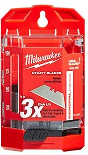 MILWAUKEE 60 SZTUK WYMIENNYCH OSTRZY UNIWERSALNYCH 48221950 - Nożyce i noże - miniaturka - grafika 2