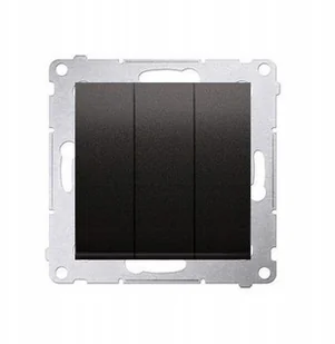 Simon 54 Łącznik potrójny podświetlany Antracyt - Wyłączniki światła i elektryczne - miniaturka - grafika 2