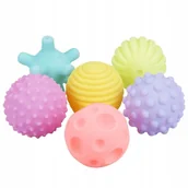 Zabawki sensoryczne - Piłki zabawki sensoryczne korekcyjne zestaw 6 szt - miniaturka - grafika 1