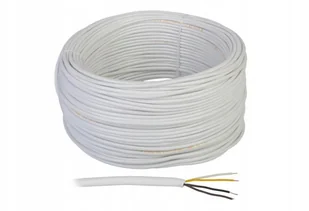 Elektrokabel Przewód alarmowy okrągły YTDY 4x0,5 biały 50V YTDY 4x0,5 - Przewody elektryczne - miniaturka - grafika 2