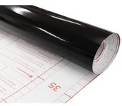 Okleiny - d-c-fix Folia Dekoracyjna Okleina Meblowa CZARNA POŁYSK 67x200 F25 F25-067R0200 - miniaturka - grafika 1