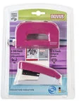 Novus Zestaw biurowy, zszywacz i dziurkacz, różowy - Zszywacze biurowe - miniaturka - grafika 3