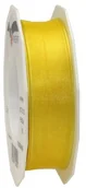 Pasmanteria - Pattberg Na prezent 25 MM 25 m Four Seasons  z organzy z drutu, żółty 6072525-505 - miniaturka - grafika 1