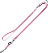 Smycze dla psów - Hunter Smycz regulowana Modern Art różowo-biała Dł x szer. 200 cm x 8 mm - miniaturka - grafika 1