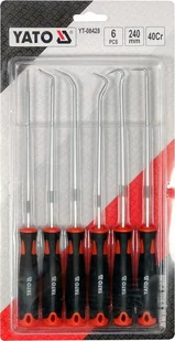 YATO ZESTAW HAKÓW DŁUGICH Z RĘKOJEŚCIĄ 6 CZ - Kombinerki i obcęgi - miniaturka - grafika 3