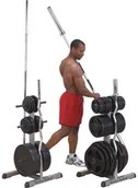 Pozostały sprzęt siłowy - InSportLine Stojak na gryfy oraz obciążenie olimpijskie 1148 - miniaturka - grafika 1