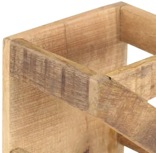 vidaXL VidaXL Stojak na 5 butelek wina lite drewno mango 321627 - Stojaki na wino - miniaturka - grafika 6