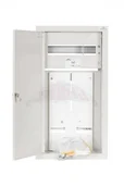 Rozdzielnie elektryczne - Sabaj System Szafka licznikowa podtynkowa 1-licznikowa 3-fazowy 12 modułów IP31 270x540x210 Biała RL 12 Z ZAMKIEM - miniaturka - grafika 1