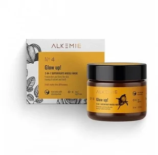 Alkemie No4 Glow Up Superfruit Muesli Mask 60 ml 2w1 maska peelingująca Alkemie - Maseczki do twarzy - miniaturka - grafika 4