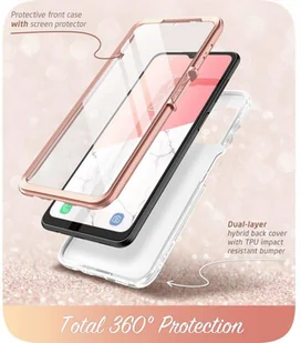 Supcase Etui i-Blason Cosmo SP Galaxy A13 4G, marmurowe różowe - Etui i futerały do telefonów - miniaturka - grafika 6