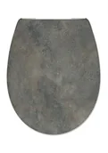 Deski sedesowe - Hamberger Deska sedesowa do WC Roca Koło Cersanit uniwersalna, wolnoopadająca, wypinana dekor ciemny cement PINARA 535973 - miniaturka - grafika 1