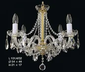 Lampy sufitowe - Elita bohemia Żyrandol kryształowy 4-ramienny - Bohemia L 416/4/12 sirm - miniaturka - grafika 1