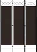 Parawany - vidaXL Parawan 3-panelowy, brązowy, 120 x 180 cm vidaXL - miniaturka - grafika 1